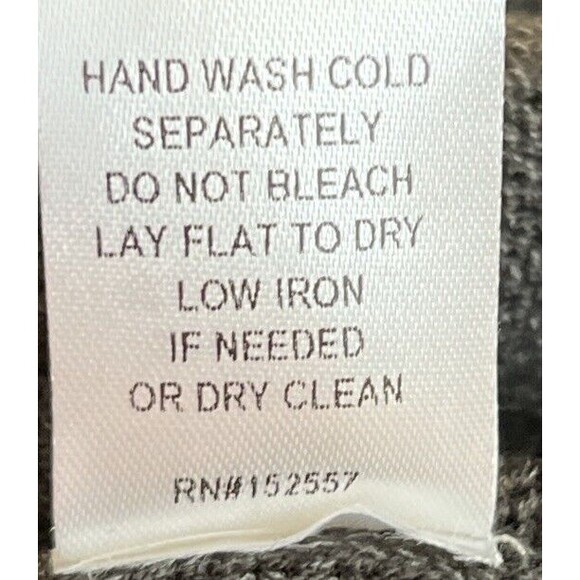 BaeVely The Lindale Distressed Detail V Neck Sweater Size Large Charcoal NWT - Picture 12 of 13